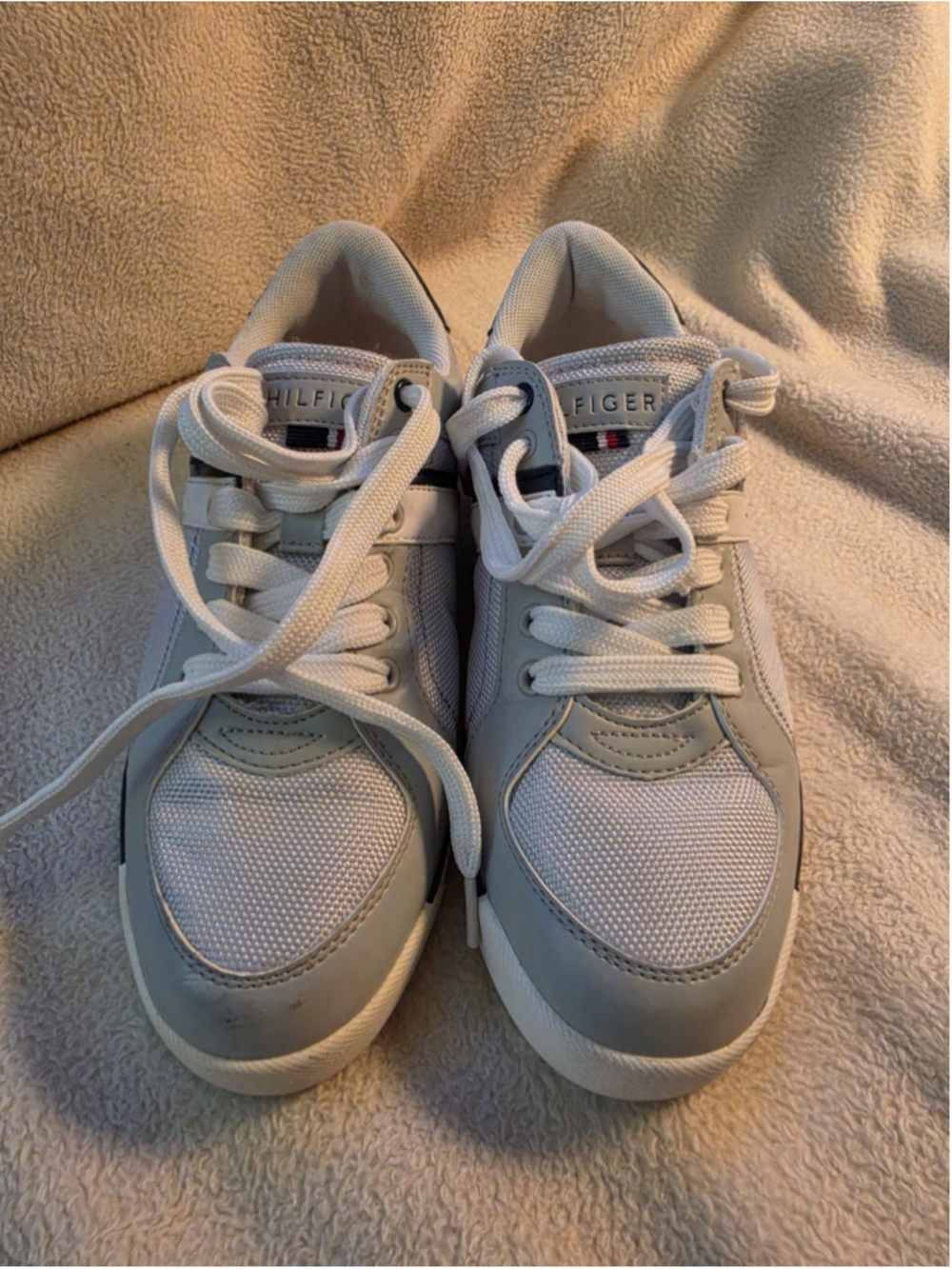 Tommy Hilfiger Men's Paval Lace-Up Sneakers - Grey/White, Mens 7